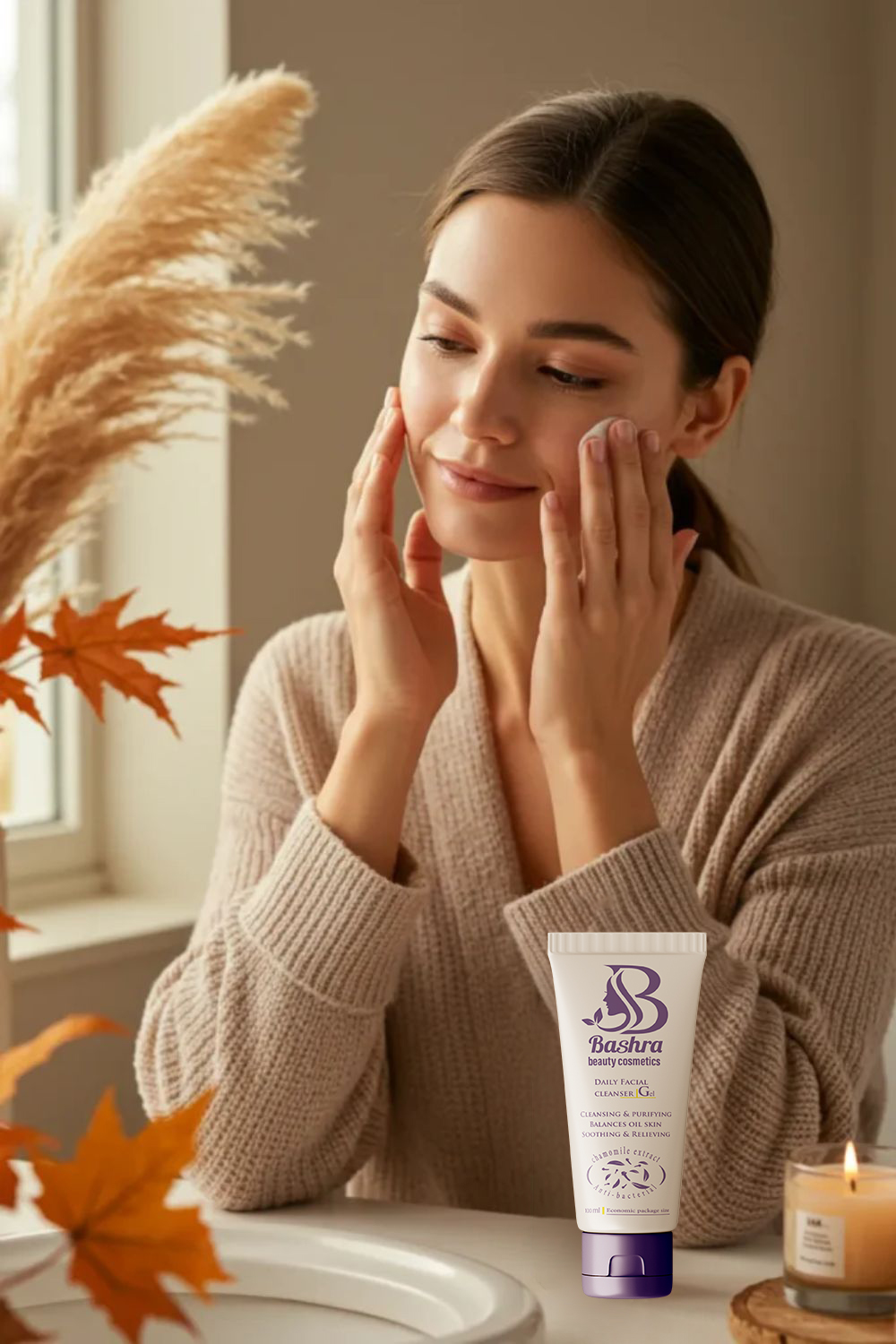 غسول Roselia ينظف البشرة بلطف ويحافظ على ترطيبها خلال فصل الخريف