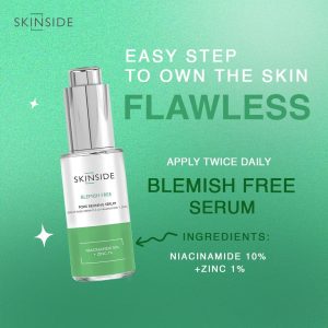 مكونات سيروم سكين سايد بالنياسيناميد 10٪ + زنك 1٪ توضح تركيبة مرطبة وفعالة للبشرة
